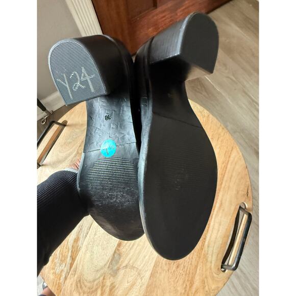 Miz Mooz Leather Heeled Boots Jordy Black, Women’s size 38 Combat 7.5 - Picture 9 of 12